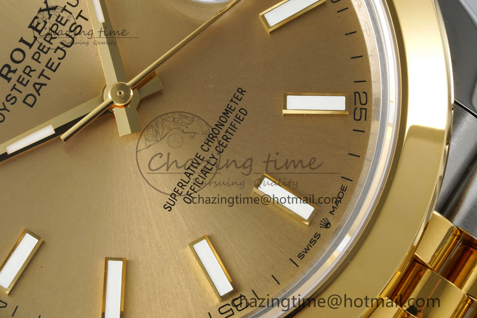 DateJust 41 SS YG Polished Bezel KING 1:1 Best Edition 904L Steel YG Dial on Jubilee Bracelet VR3235