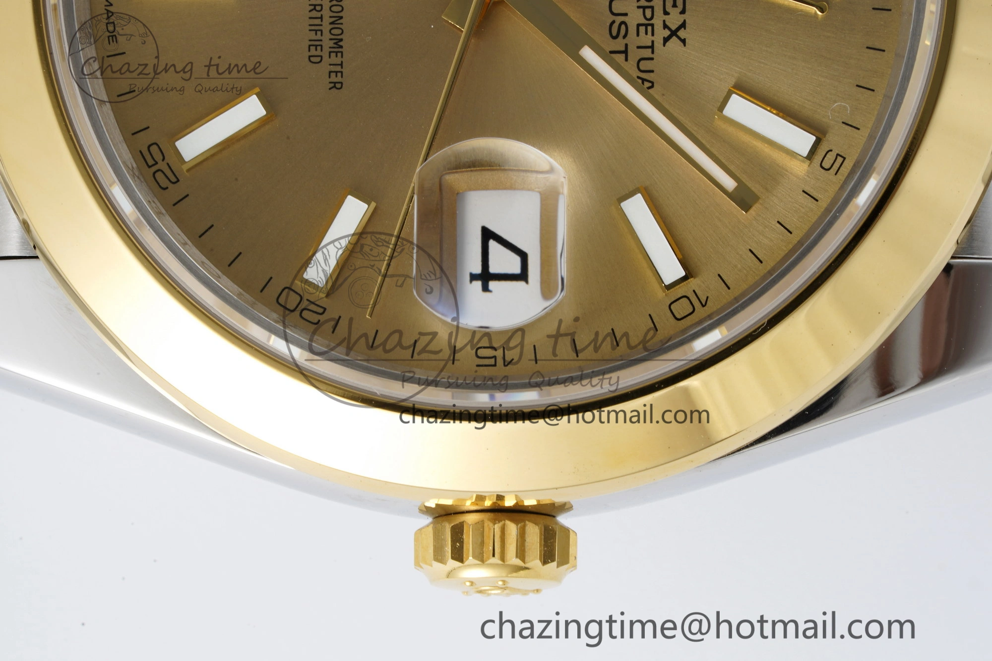 DateJust 41 SS YG Polished Bezel KING 1:1 Best Edition 904L Steel YG Dial on Jubilee Bracelet VR3235