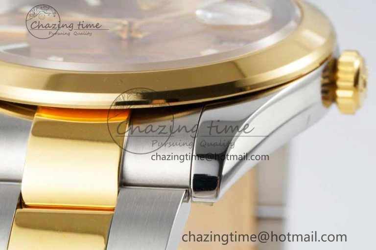 DateJust 41 SS YG Polished Bezel KING 1:1 Best Edition 904L Steel YG Dial on Oyster Bracelet VR3235