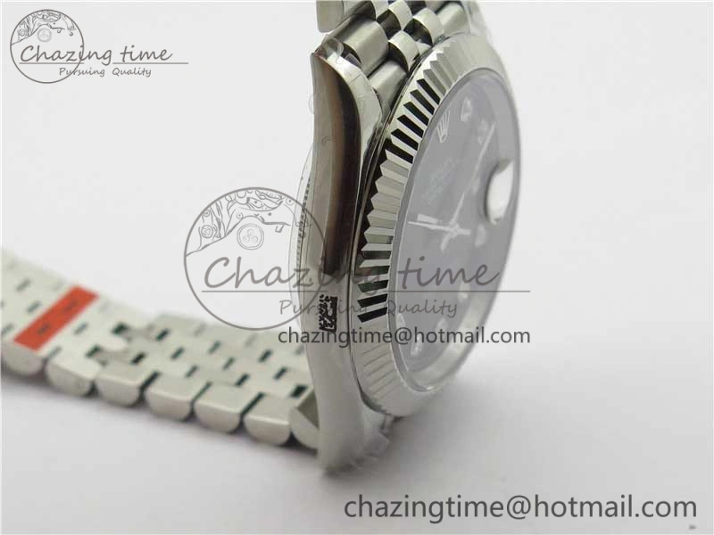 DateJust 41MM 126334 904L SS VRF 1:1 Best Edition Black Dial Crystals Markers on SS Jubilee Bracelet A3235