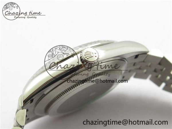DateJust 41MM 126334 904L SS VRF 1:1 Best Edition Black Dial Roman Markers on SS Jubilee Bracelet A3235