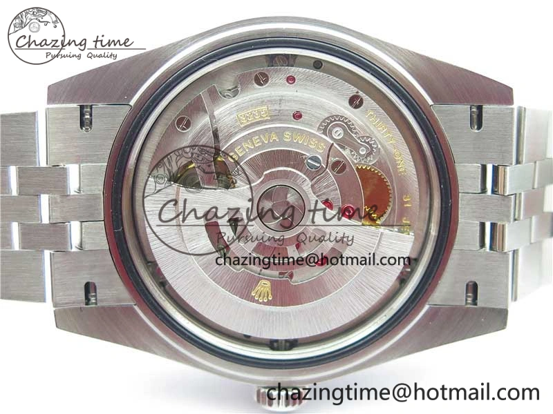 DateJust 41MM 126334 904L SS VRF 1:1 Best Edition Black Dial Roman Markers on SS Jubilee Bracelet A3235