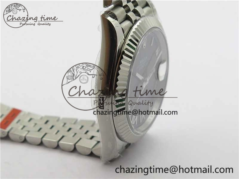 DateJust 41MM 126334 904L SS VRF 1:1 Best Edition Black Dial Roman Markers on SS Jubilee Bracelet A3235