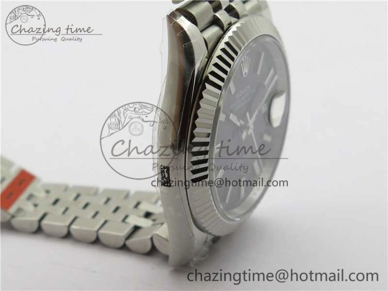 DateJust 41MM 126334 904L SS VRF 1:1 Best Edition Black Dial Stick Markers on SS Jubilee Bracelet A3235
