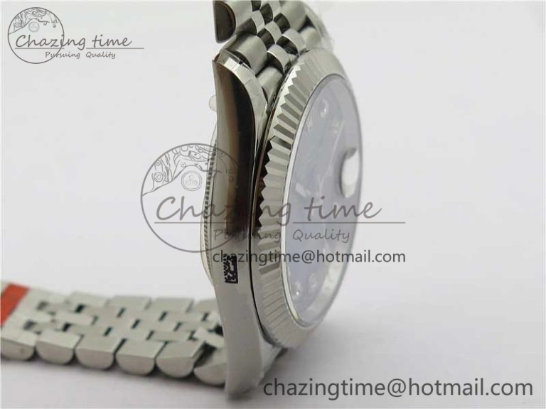DateJust 41MM 126334 904L SS VRF 1:1 Best Edition Blue Dial Crystals Markers on SS Jubilee Bracelet A3235