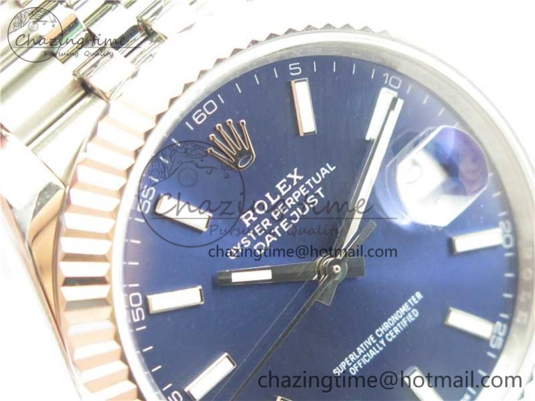 DateJust 41MM 126334 904L SS VRF 1:1 Best Edition Blue Dial Stick Markers on SS Jubilee Bracelet A3235