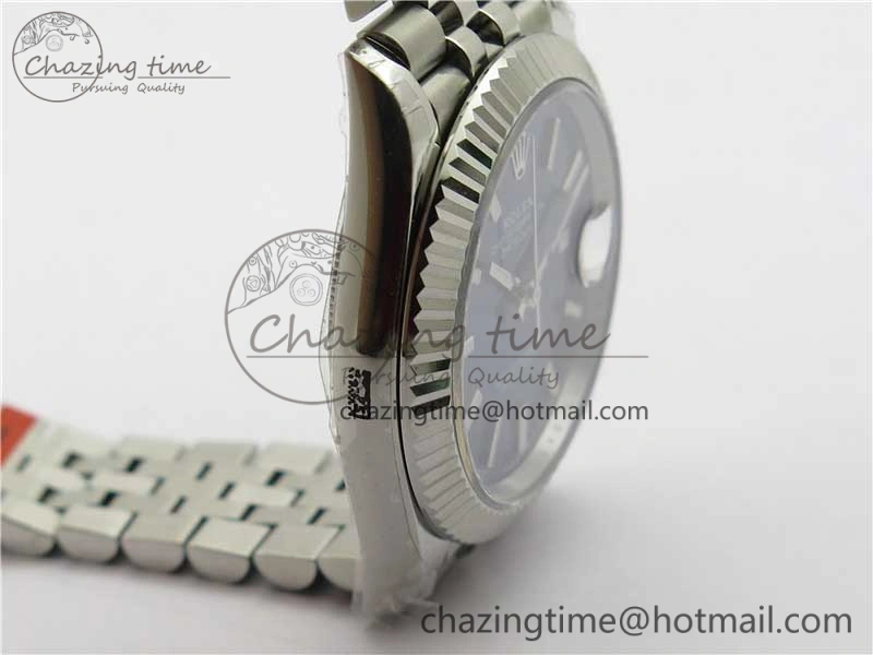 DateJust 41MM 126334 904L SS VRF 1:1 Best Edition Blue Dial Stick Markers on SS Jubilee Bracelet A3235