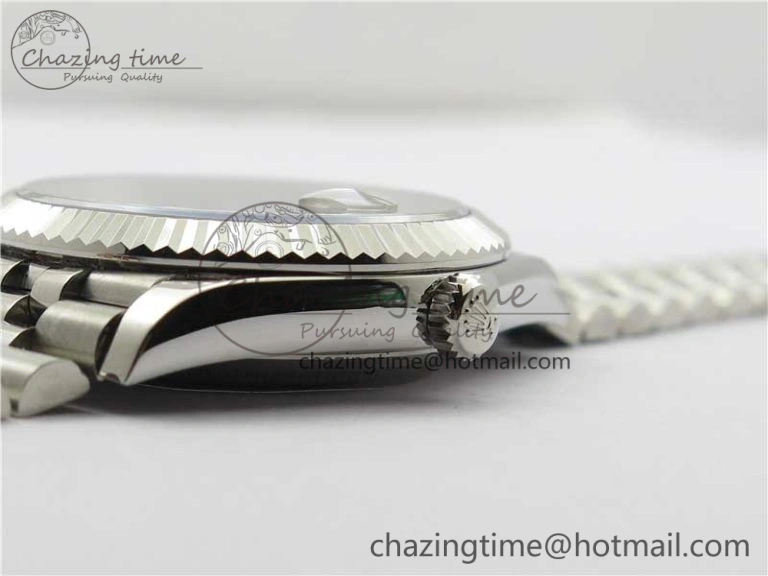 DateJust 41MM 126334 904L SS VRF 1:1 Best Edition Gray Dial Roman Markers on SS Jubilee Bracelet A3235