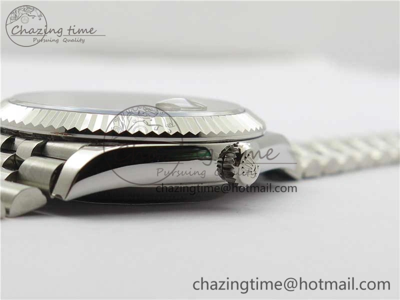 DateJust 41MM 126334 904L SS VRF 1:1 Best Edition Gray Dial Roman Markers on SS Jubilee Bracelet A3235