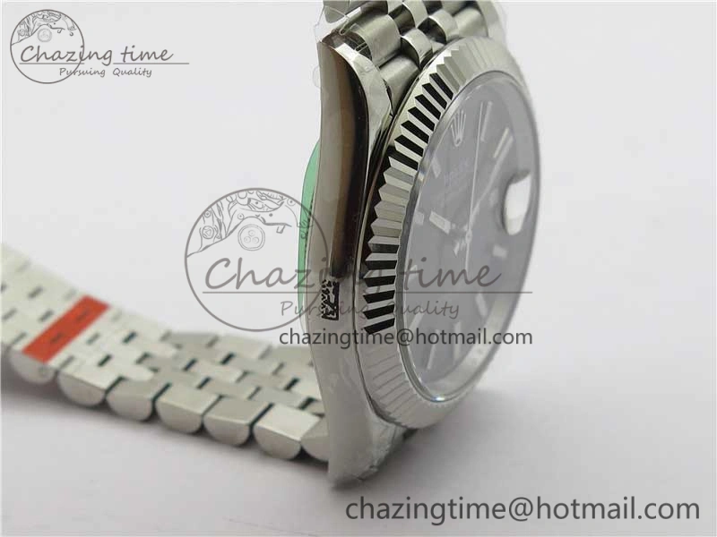 DateJust 41MM 126334 904L SS VRF 1:1 Best Edition Gray Dial Stick Markers on SS Jubilee Bracelet A3235