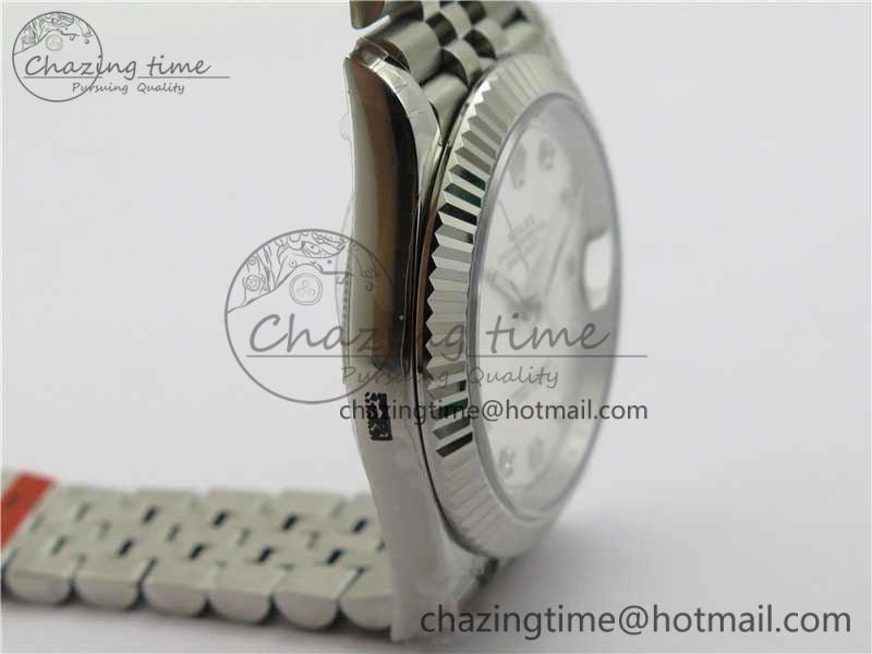 DateJust 41MM 126334 904L SS VRF 1:1 Best Edition Silver Dial Crystals Markers on SS Jubilee Bracelet A3235