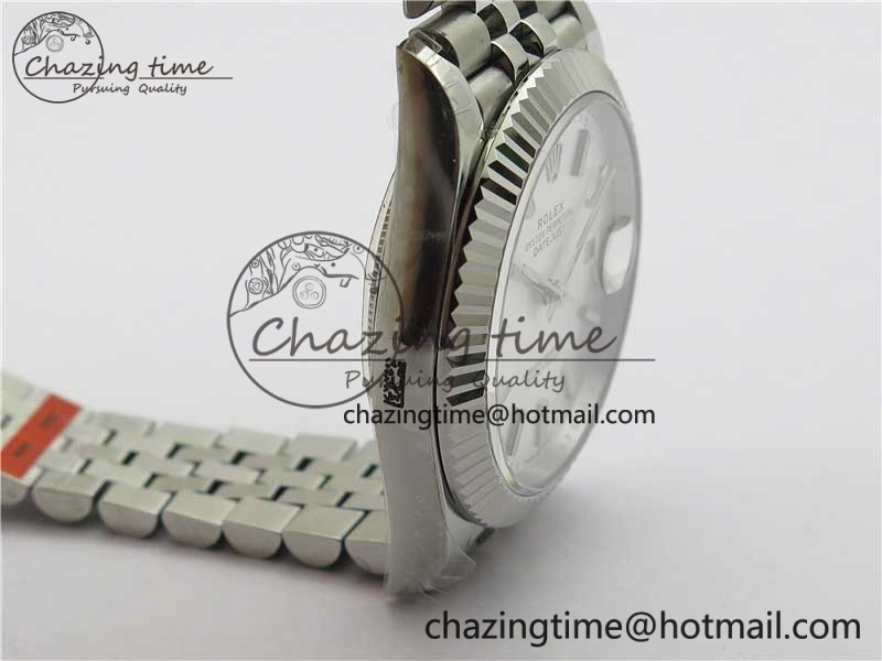 DateJust 41MM 126334 904L SS VRF 1:1 Best Edition Silver Dial Stick Markers on SS Jubilee Bracelet A3235