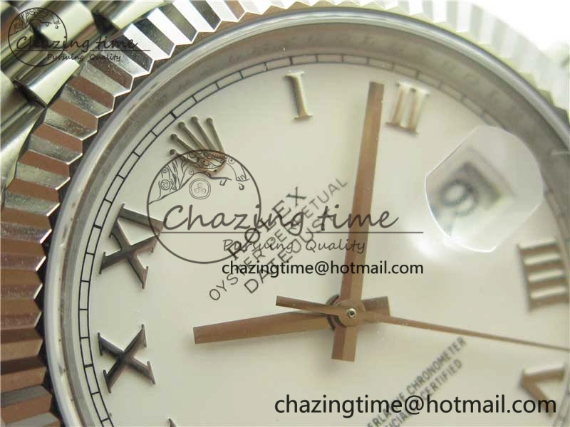 DateJust 41MM 126334 904L SS VRF 1:1 Best Edition White Dial Roman Markers on SS Jubilee Bracelet A3235