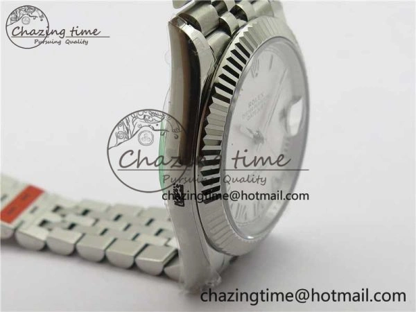 DateJust 41MM 126334 904L SS VRF 1:1 Best Edition White Dial Roman Markers on SS Jubilee Bracelet A3235