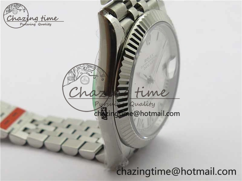 DateJust 41MM 126334 904L SS VRF 1:1 Best Edition White Dial Roman Markers on SS Jubilee Bracelet A3235