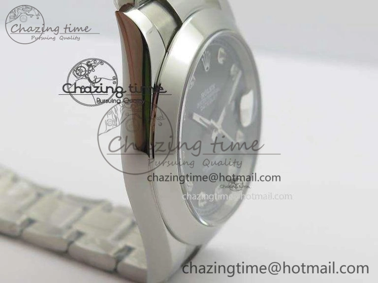 DateJust 41mm 126300 SS Noob 1:1 Best Edition Gray Dial Diam Markers On SS Bracelet A3235