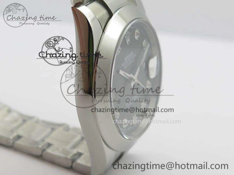 DateJust 41mm 126300 SS Noob 1:1 Best Edition Gray Dial Diam Markers On SS Bracelet A3235