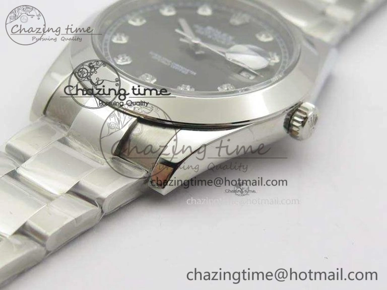 DateJust 41mm 126300 SS Noob 1:1 Best Edition Gray Dial Diam Markers On SS Bracelet A3235