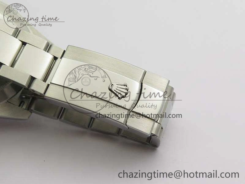 DateJust 41mm 126300 SS Noob 1:1 Best Edition Gray Dial Stick Markers On SS Bracelet A3235