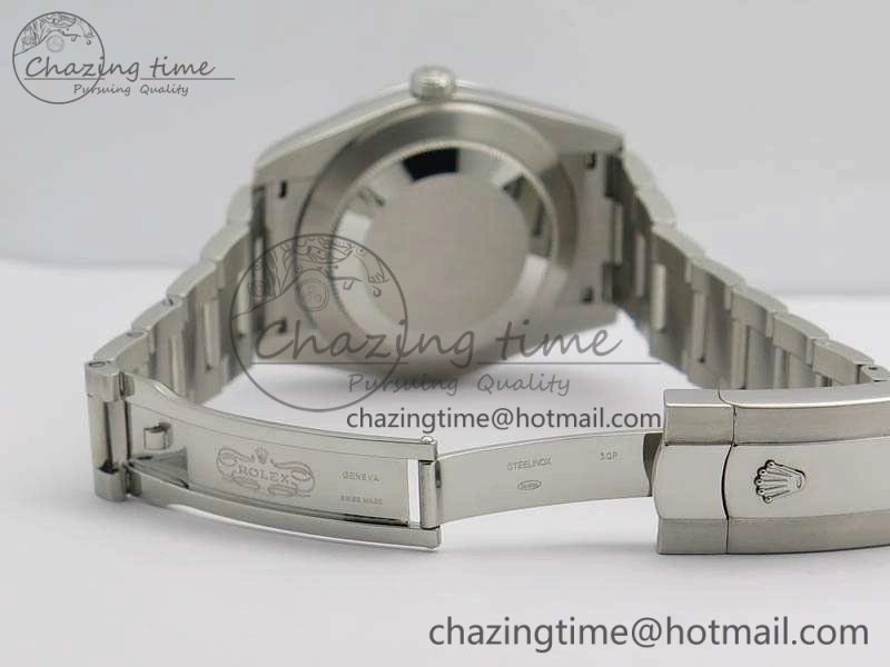 DateJust 41mm 126300 SS Noob 1:1 Best Edition Gray Dial Stick Markers On SS Bracelet A3235