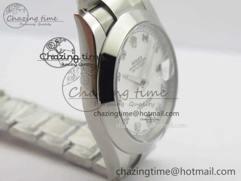 DateJust 41mm 126300 SS Noob 1:1 Best Edition Silver Dial Diam Markers On SS Bracelet A3235