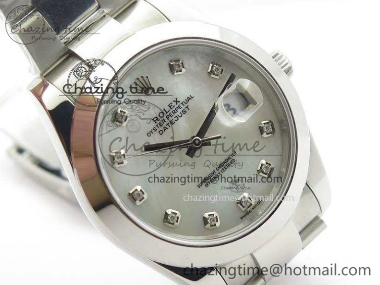 DateJust 41mm 126300 SS Noob 1:1 Best Edition White MOP Dial Diam Markers On SS Bracelet A3235