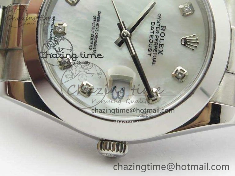 DateJust 41mm 126300 SS Noob 1:1 Best Edition White MOP Dial Diam Markers On SS Bracelet A3235