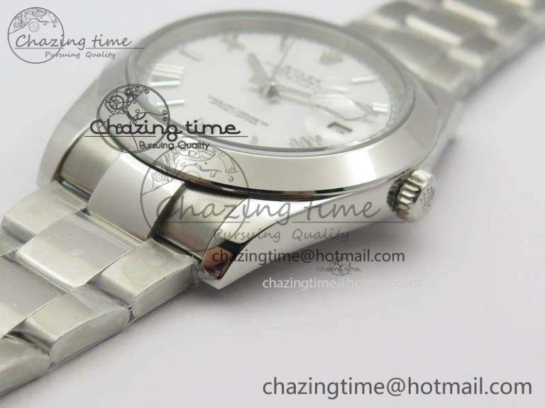 DateJust 41mm 126300 SS Noob 1:1 Best Edition White Roman Dial On SS Bracelet A3235