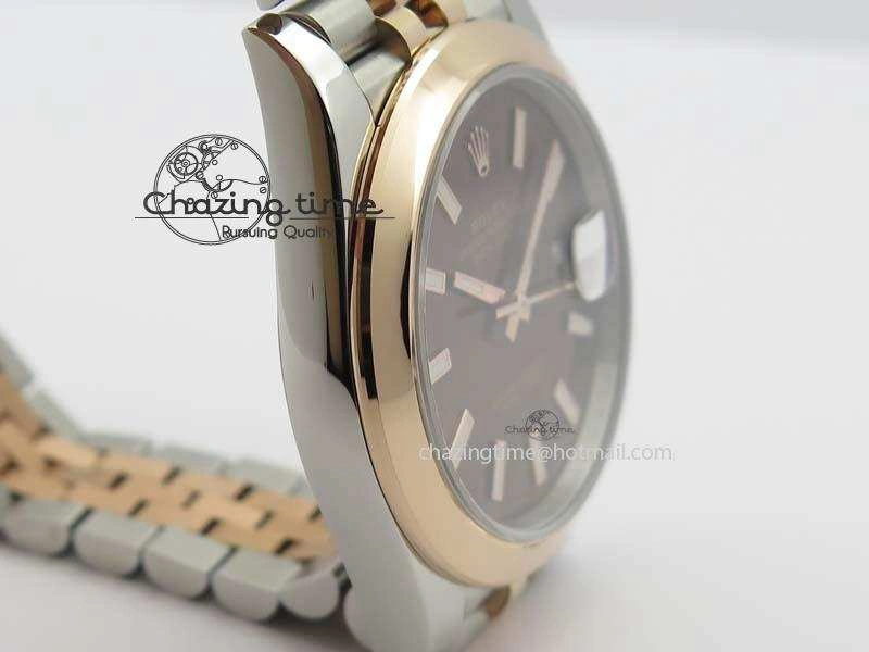 DateJust 41mm 126303 Noob 1:1 Best Edition RG Wrapped Brown Dial On Jubilee Bracelet A3235