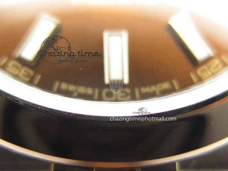 DateJust 41mm 126303 Noob 1:1 Best Edition RG Wrapped Brown Dial On Jubilee Bracelet A3235