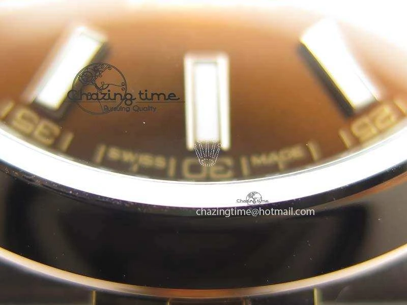 DateJust 41mm 126303 Noob 1:1 Best Edition RG Wrapped Brown Dial On Jubilee Bracelet A3235