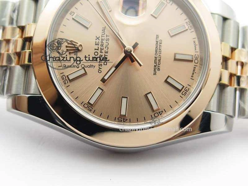 DateJust 41mm 126303 Noob 1:1 Best Edition RG Wrapped RG Dial On Jubilee Bracelet A3235