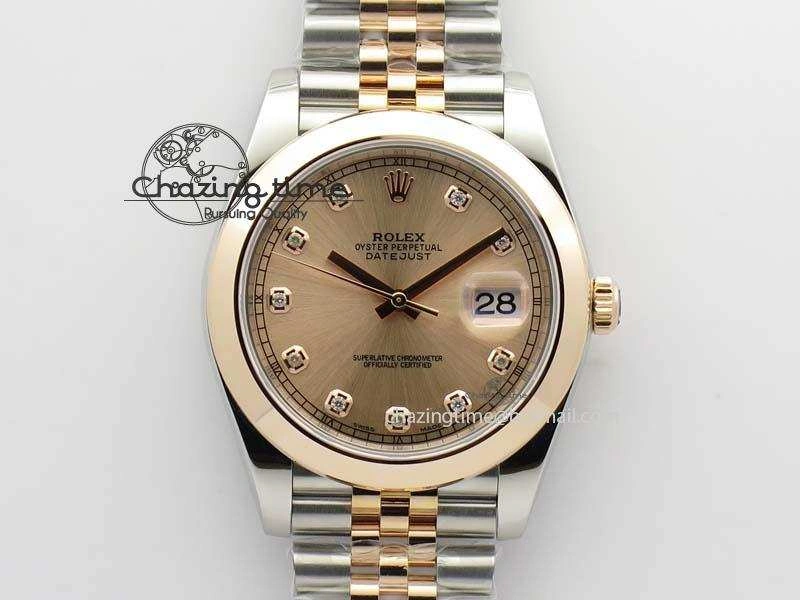 DateJust 41mm 126303 Noob 1:1 Best Edition RG Wrapped RG Diamond Dial On Jubilee Bracelet A3235