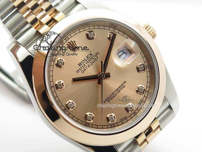 DateJust 41mm 126303 Noob 1:1 Best Edition RG Wrapped RG Diamond Dial On Jubilee Bracelet A3235