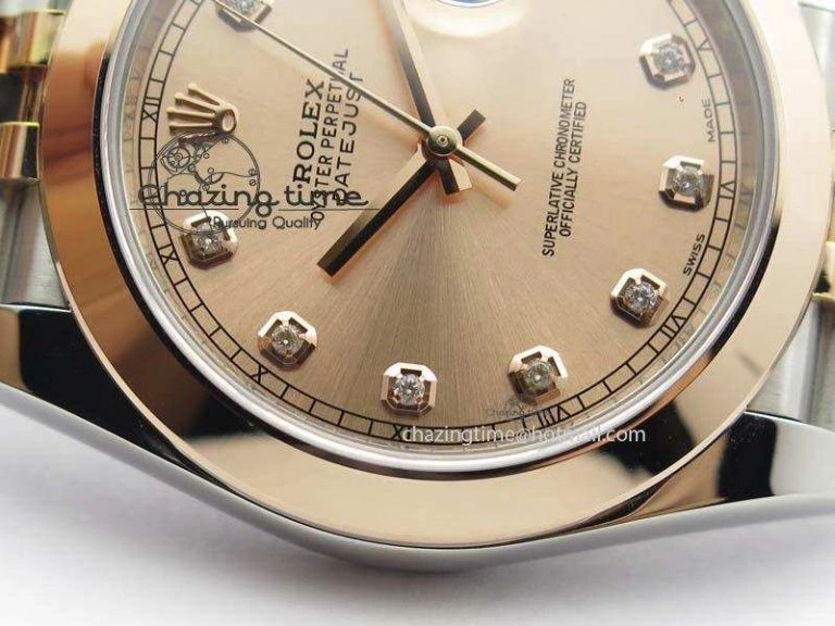 DateJust 41mm 126303 Noob 1:1 Best Edition RG Wrapped RG Diamond Dial On Jubilee Bracelet A3235