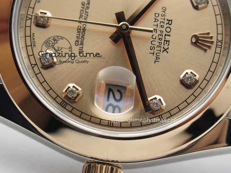 DateJust 41mm 126303 Noob 1:1 Best Edition RG Wrapped RG Diamond Dial On Jubilee Bracelet A3235