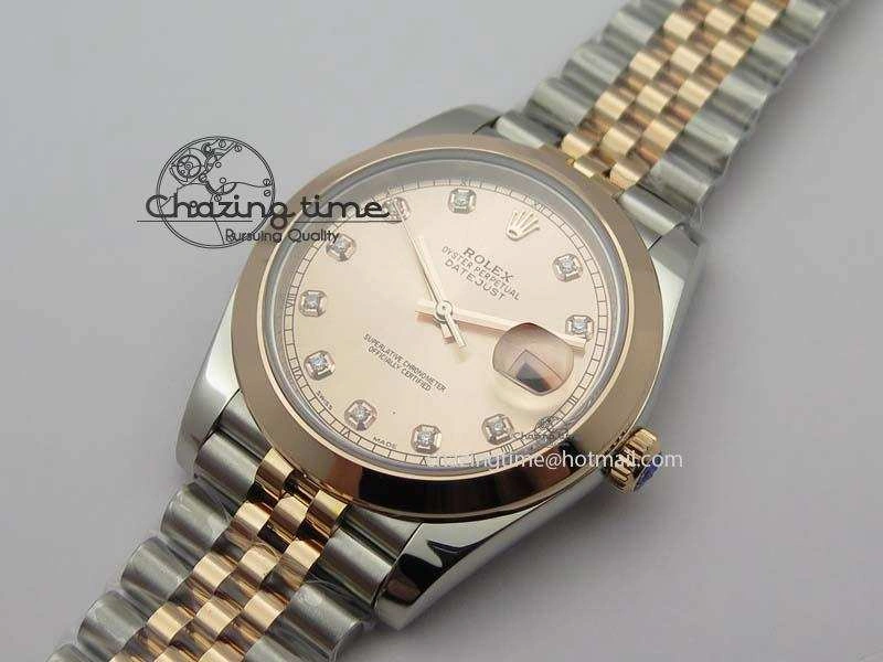 DateJust 41mm 126303 Noob 1:1 Best Edition RG Wrapped RG Diamond Dial On Jubilee Bracelet A3235