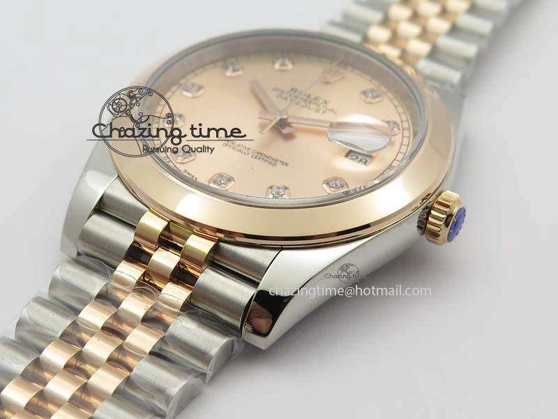 DateJust 41mm 126303 Noob 1:1 Best Edition RG Wrapped RG Diamond Dial On Jubilee Bracelet A3235