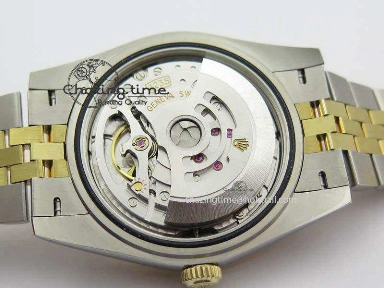 DateJust 41mm 126303 Noob 1:1 Best Edition YG Wrapped Black Dial Diamond On SS YG Jubilee Bracelet A3235