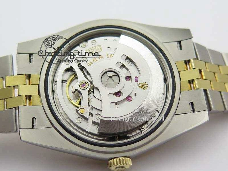 DateJust 41mm 126303 Noob 1:1 Best Edition YG Wrapped Black Dial Diamond On SS YG Jubilee Bracelet A3235