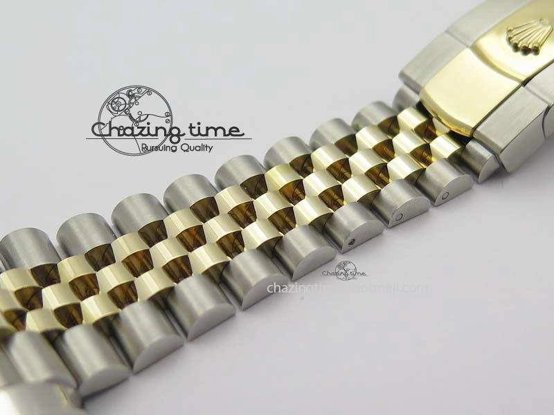 DateJust 41mm 126303 Noob 1:1 Best Edition YG Wrapped Black Dial Diamond On SS YG Jubilee Bracelet A3235
