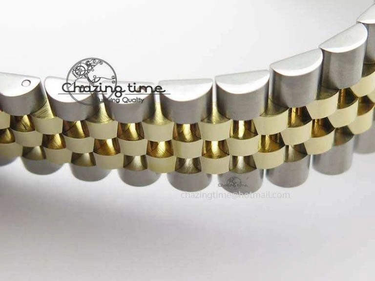 DateJust 41mm 126303 Noob 1:1 Best Edition YG Wrapped Black Dial Diamond On SS YG Jubilee Bracelet A3235