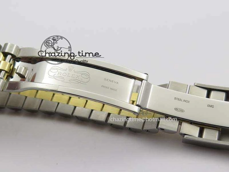 DateJust 41mm 126303 Noob 1:1 Best Edition YG Wrapped Black Dial Diamond On SS YG Jubilee Bracelet A3235