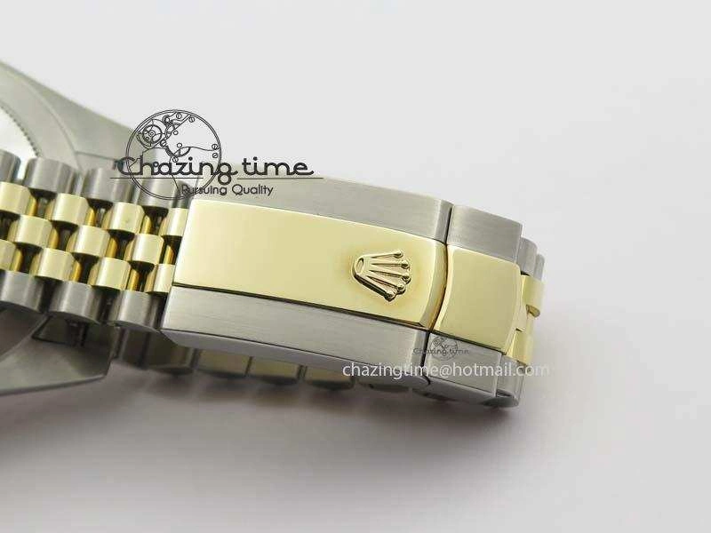 DateJust 41mm 126303 Noob 1:1 Best Edition YG Wrapped Silver Dial On SS YG Jubilee Bracelet A3235