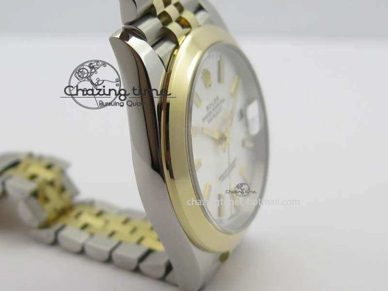 DateJust 41mm 126303 Noob 1:1 Best Edition YG Wrapped Silver Dial On SS YG Jubilee Bracelet A3235