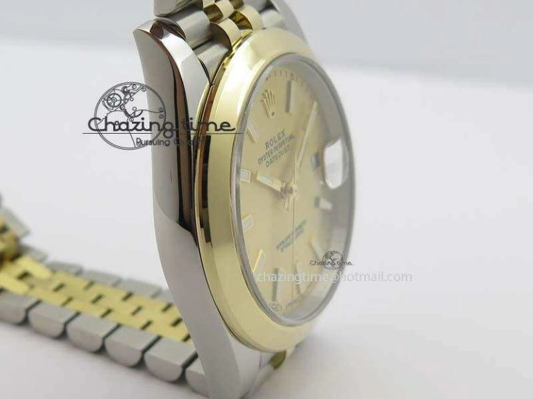 DateJust 41mm 126303 Noob 1:1 Best Edition YG Wrapped YG Dial On SS YG Jubilee Bracelet A3235