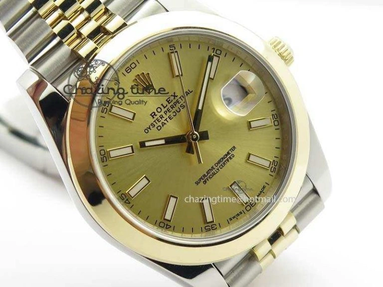 DateJust 41mm 126303 Noob 1:1 Best Edition YG Wrapped YG Dial On SS YG Jubilee Bracelet A3235