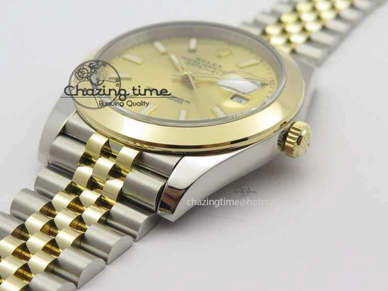 DateJust 41mm 126303 Noob 1:1 Best Edition YG Wrapped YG Dial On SS YG Jubilee Bracelet A3235