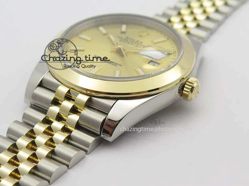 DateJust 41mm 126303 Noob 1:1 Best Edition YG Wrapped YG Dial On SS YG Jubilee Bracelet A3235