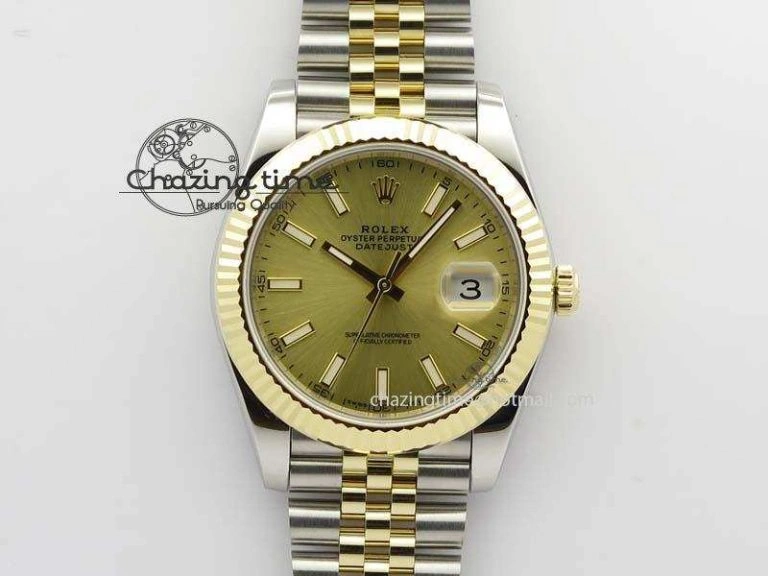 DateJust 41mm 126333 Noob 1:1 Best Edition YG Wrapped YG Dial On SS YG Jubilee Bracelet A3235
